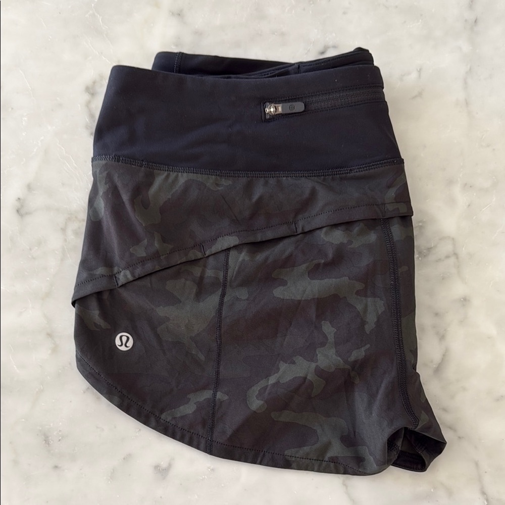 lululemon athletica Dark Camouflage Athletic Shorts